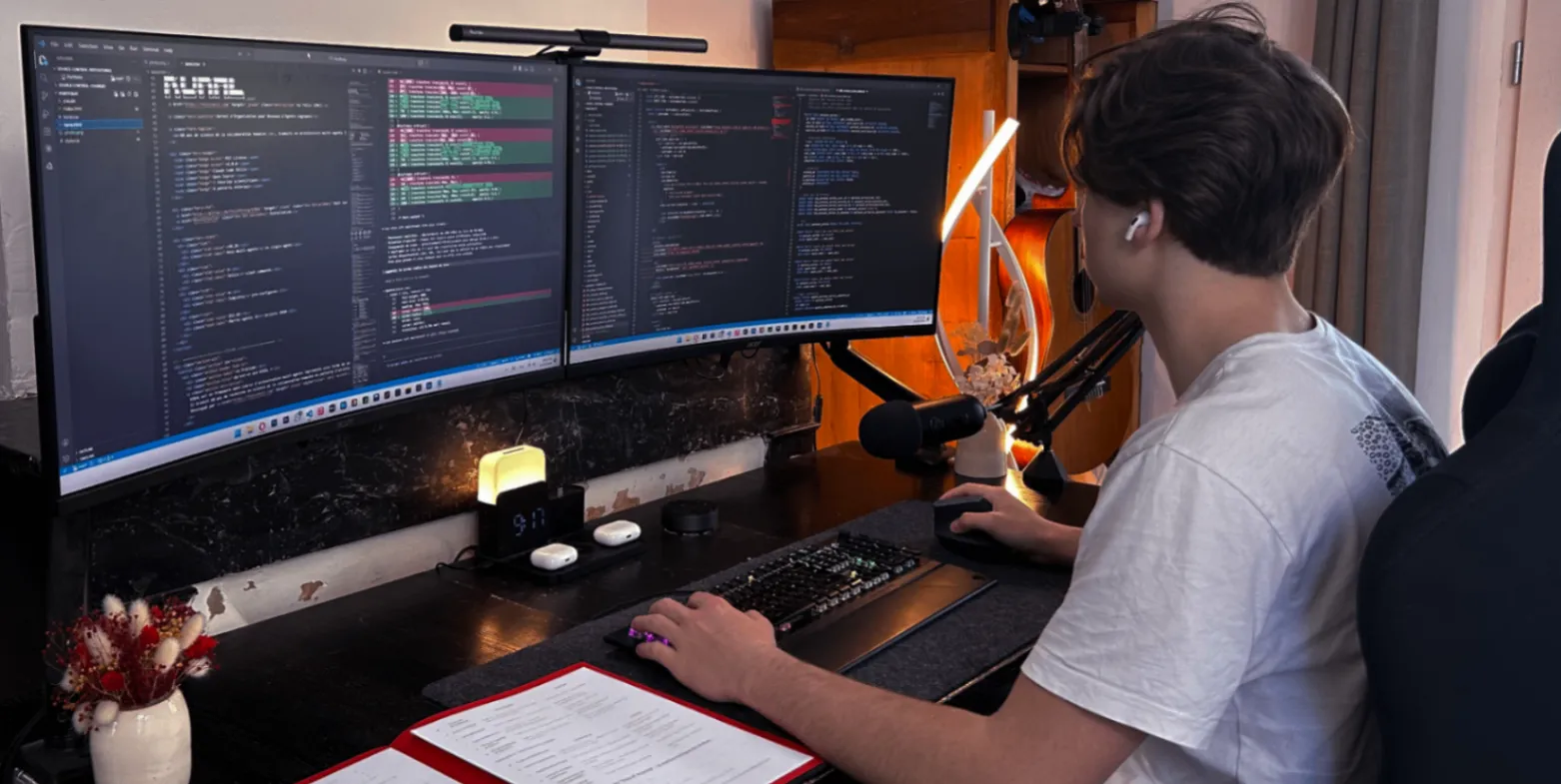 Félix Lenci à son setup